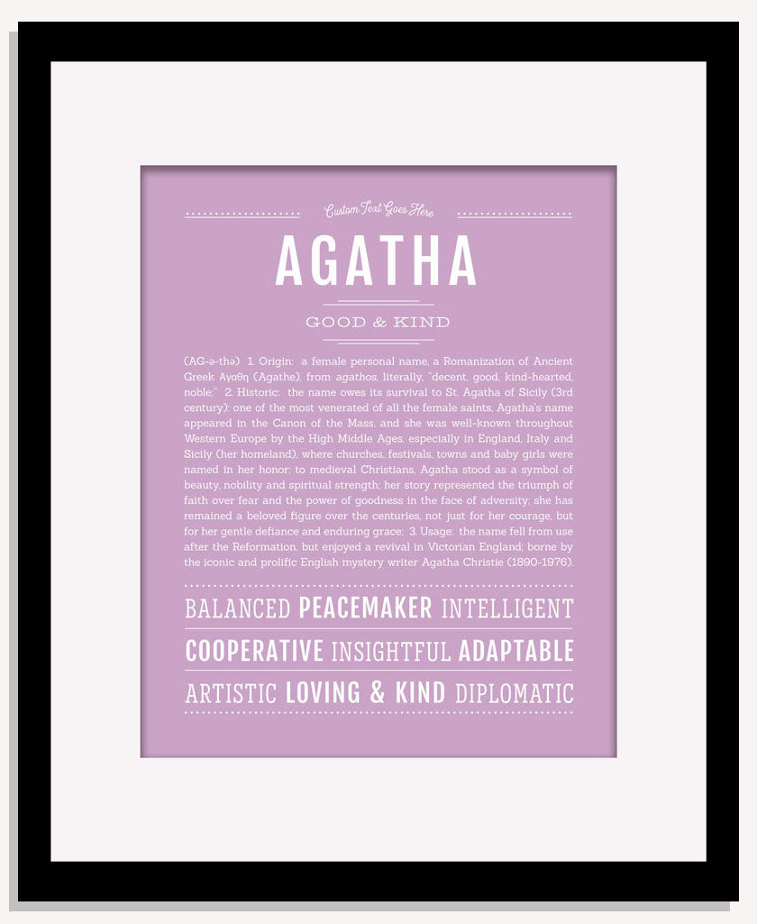 Frame Options | Lilac | Maple Frame, Matted