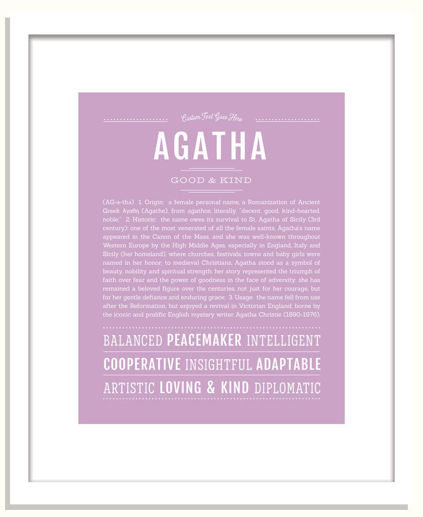 Frame Options | Lilac | Black Frame, Matted