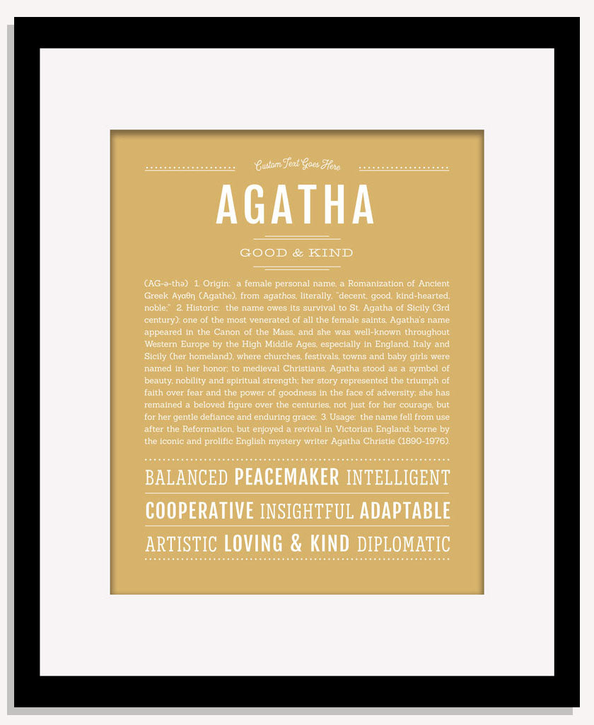 Frame Options | Matte Gold | Maple Frame, Matted