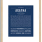 Agatha | Name Art Print