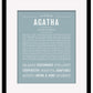 Frame Options | Powder Blue | Maple Frame, Matted