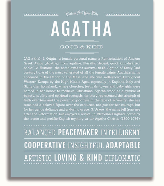 Frame Options | Powder Blue | White Frame, Matted