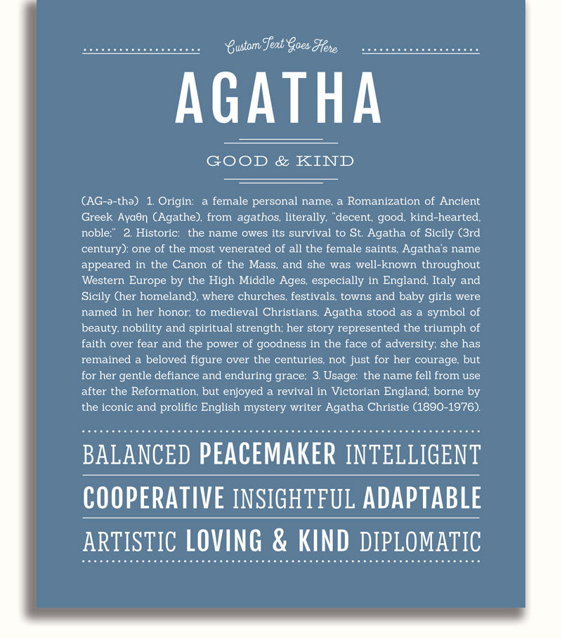 Frame Options | Steele Blue | White Frame, Matted