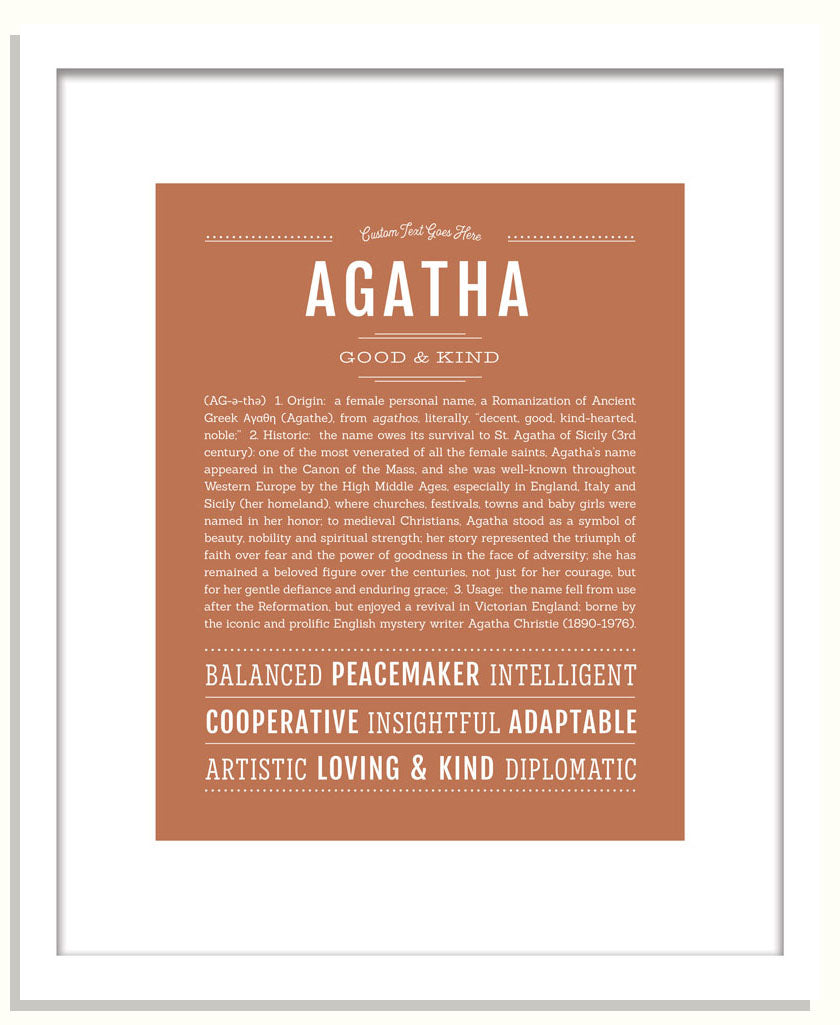 Frame Options | Terra Cotta | Black Frame, Matted