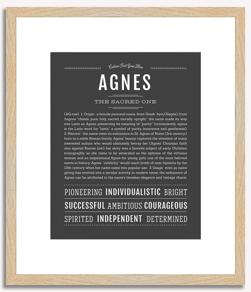 Agnes | Name Art Print