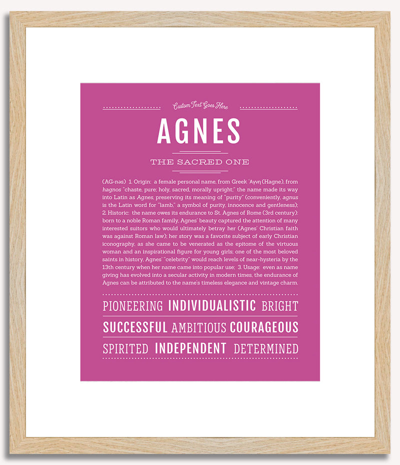 Agnes | Name Art Print