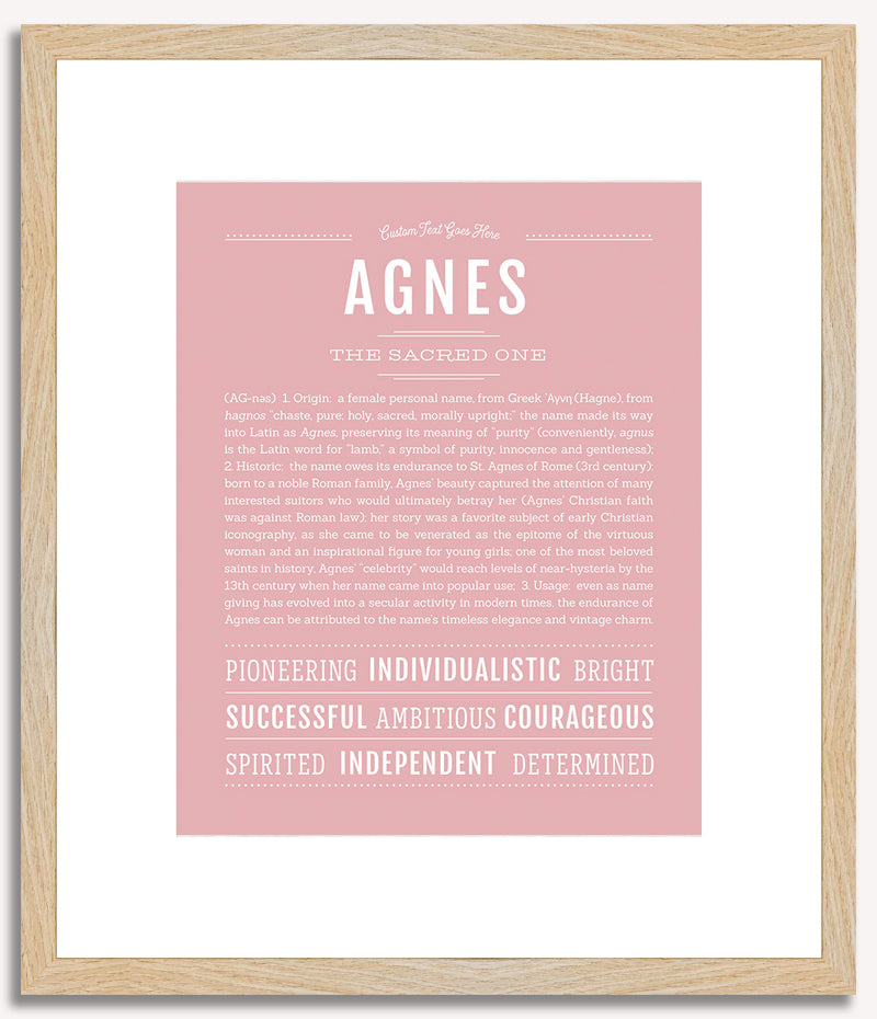 Agnes | Name Art Print