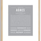 Agnes | Name Art Print