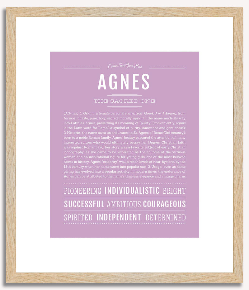 Agnes | Name Art Print