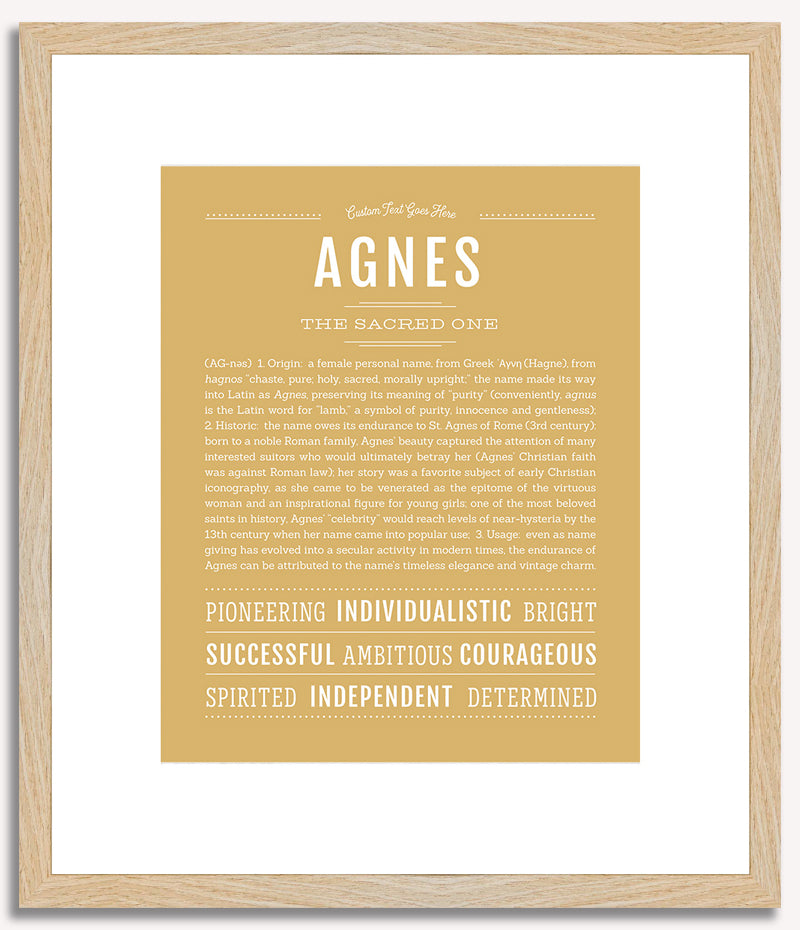 Agnes | Name Art Print