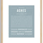 Agnes | Name Art Print