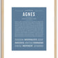 Agnes | Name Art Print