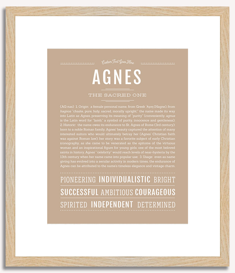 Agnes | Name Art Print