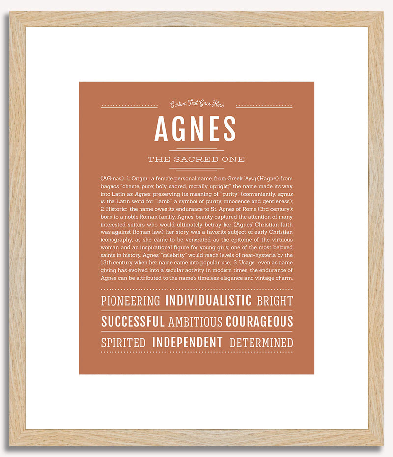 Agnes | Name Art Print