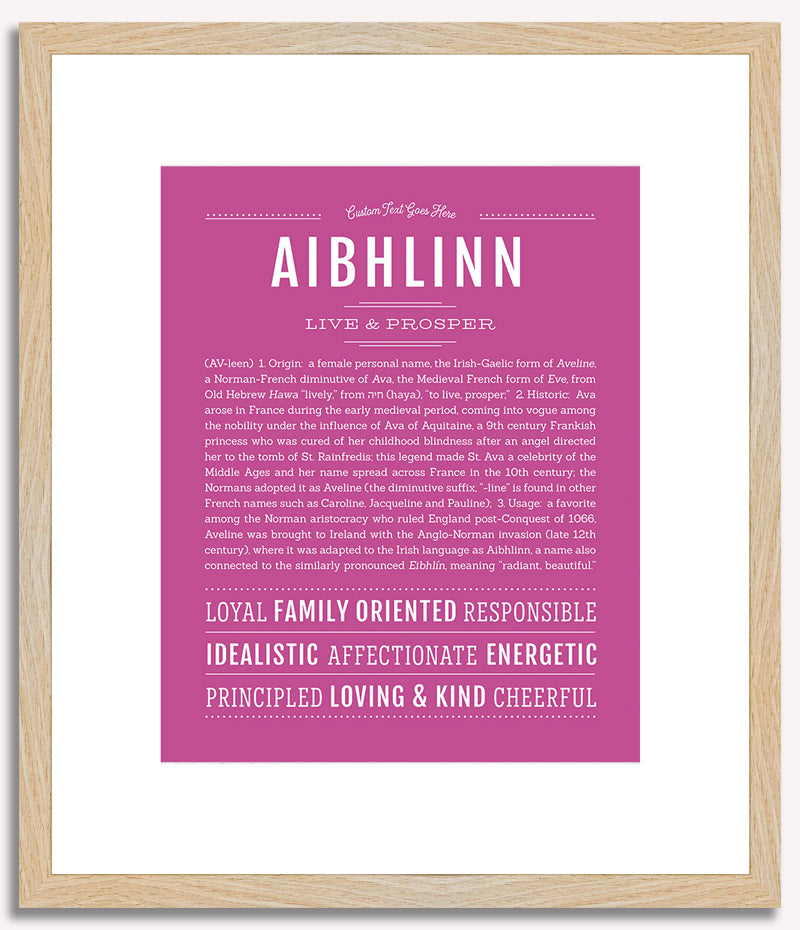 Aibhlinn | Name Art Print