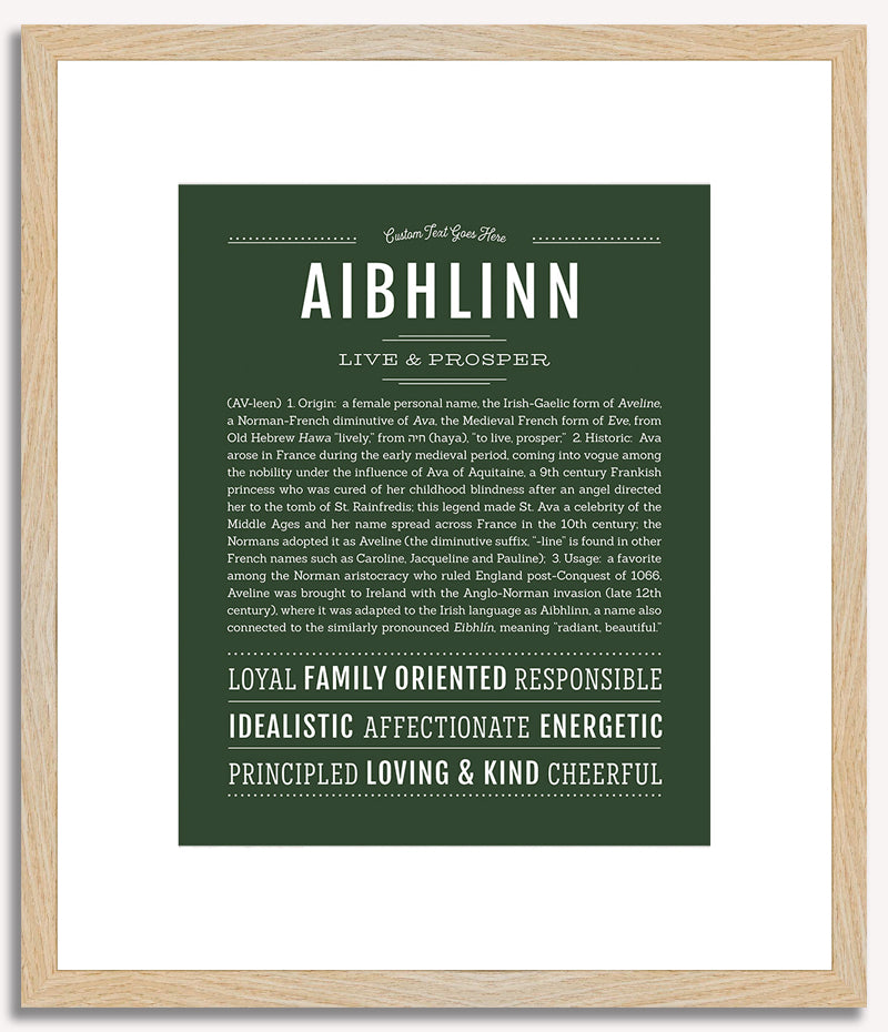 Aibhlinn | Name Art Print