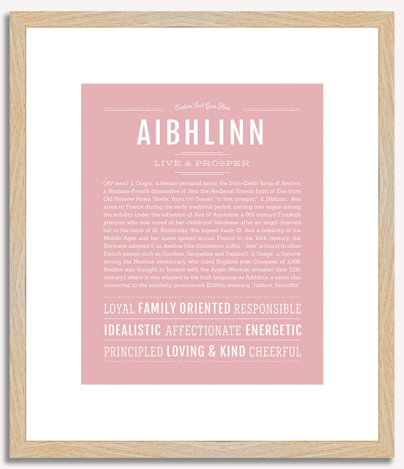 Aibhlinn | Name Art Print