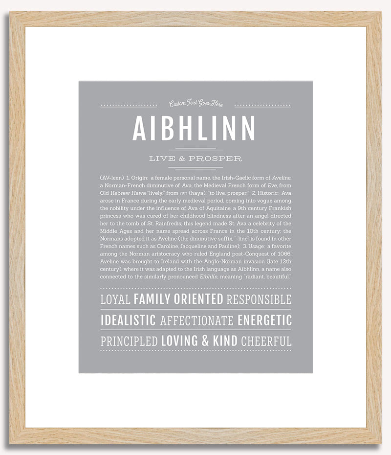 Aibhlinn | Name Art Print