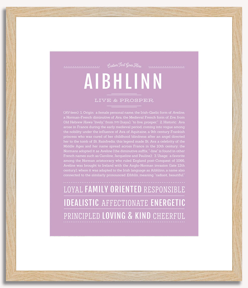 Aibhlinn | Name Art Print