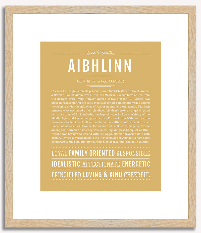 Aibhlinn | Name Art Print