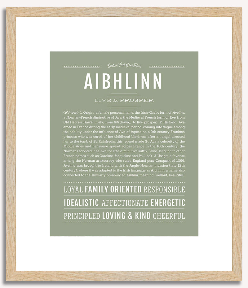 Aibhlinn | Name Art Print