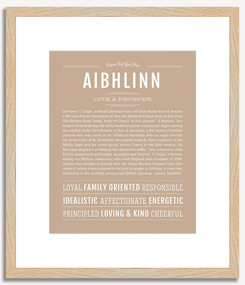 Aibhlinn | Name Art Print