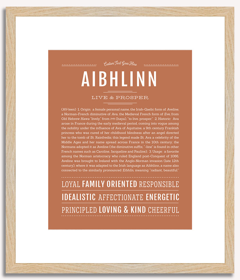 Aibhlinn | Name Art Print