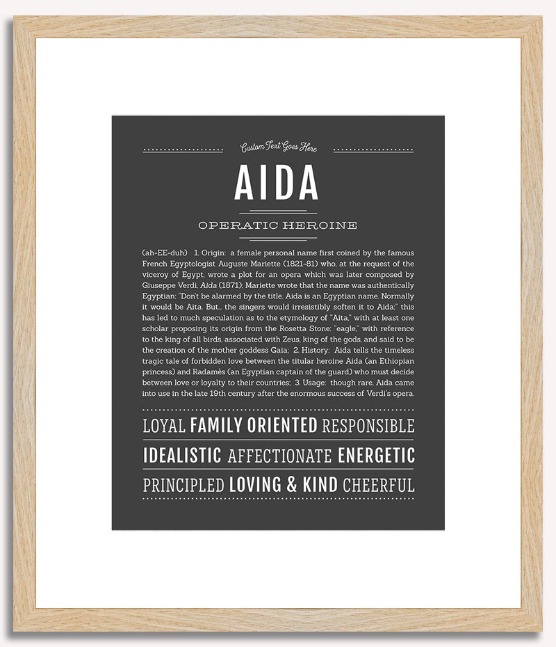 Aida | Name Art Print