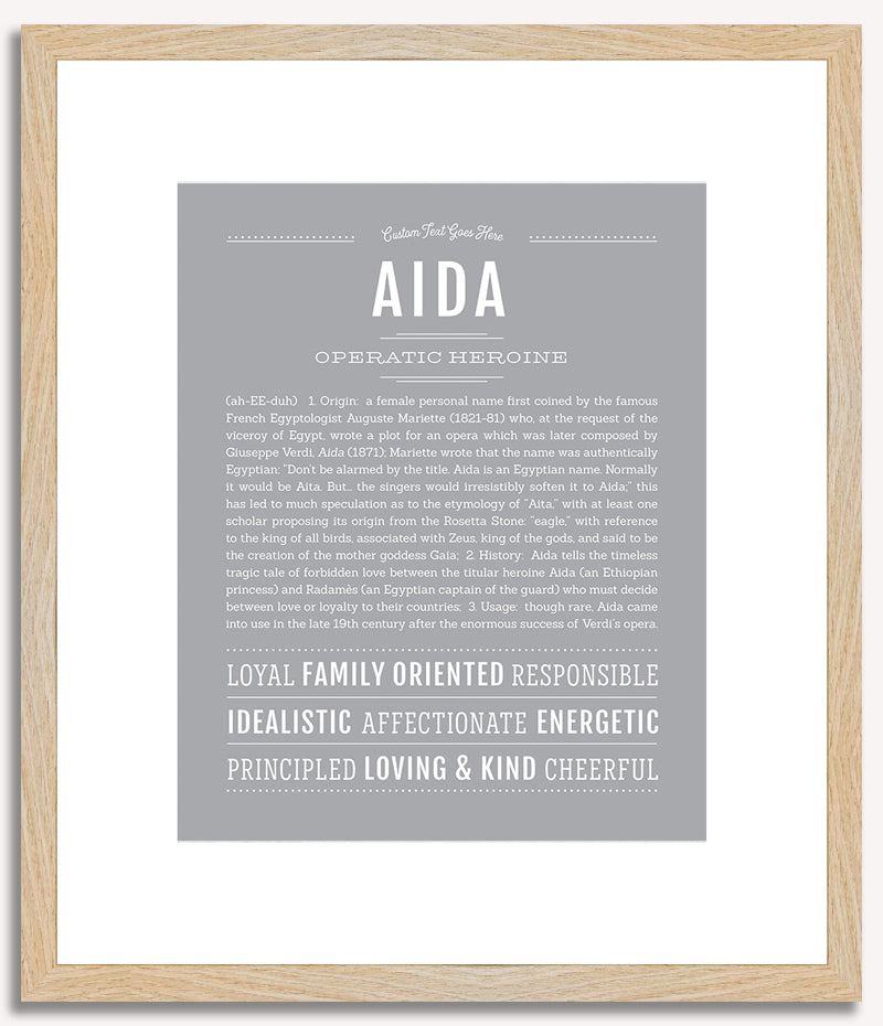 Aida | Name Art Print