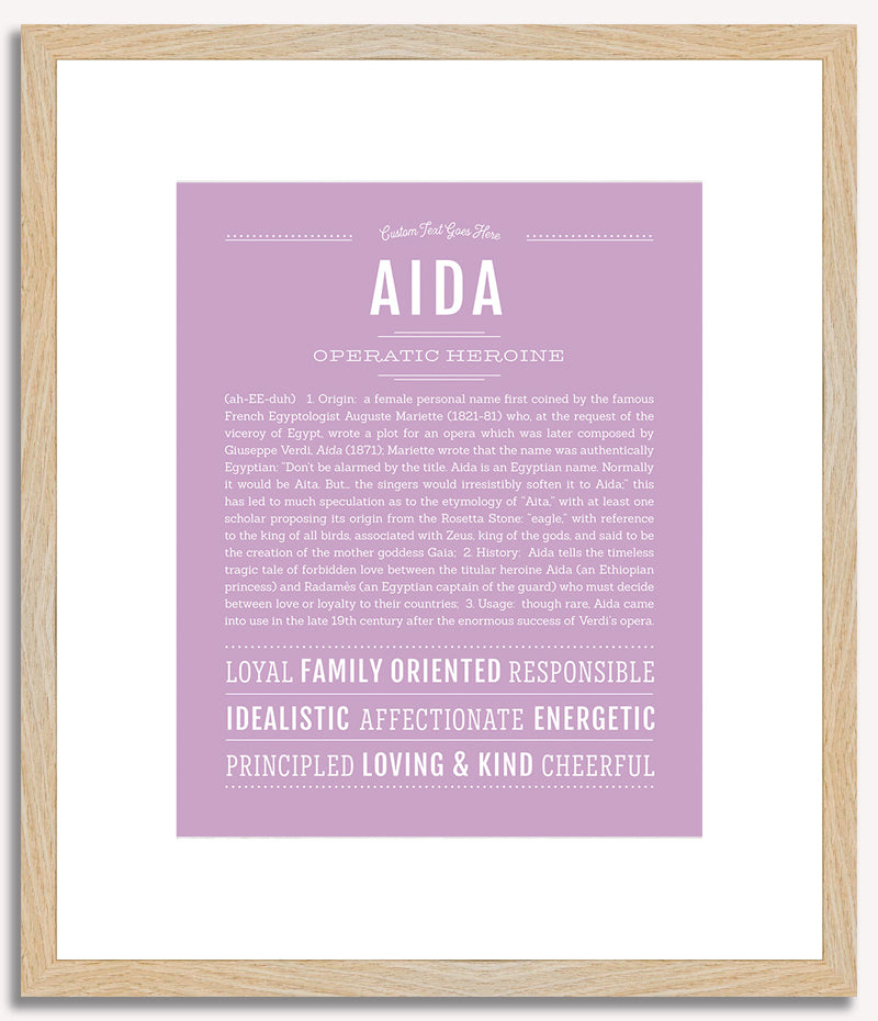 Aida | Name Art Print