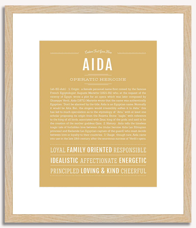 Aida | Name Art Print