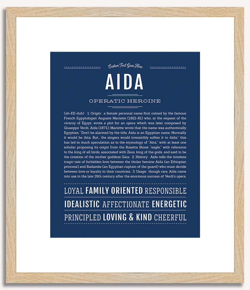 Aida | Name Art Print