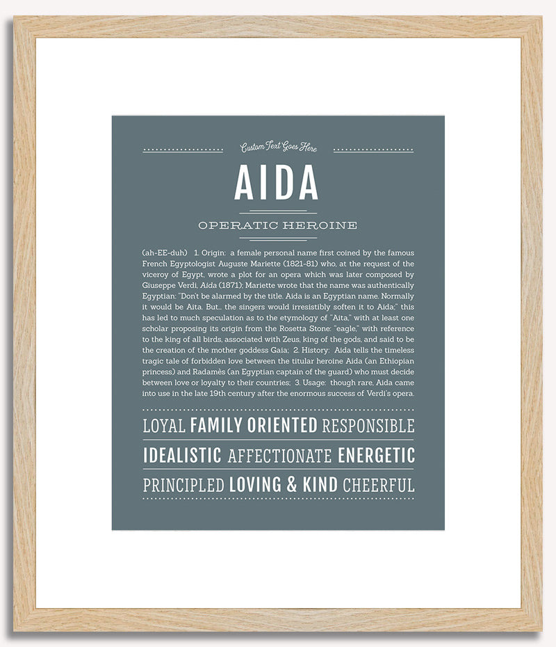 Aida | Name Art Print