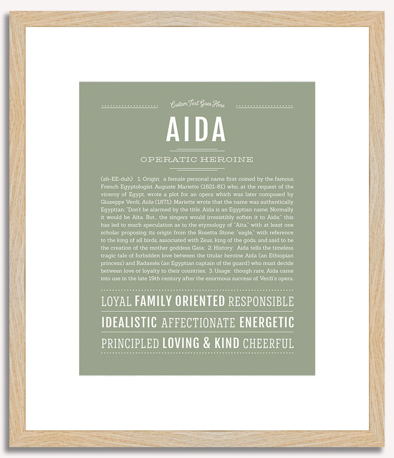 Aida | Name Art Print