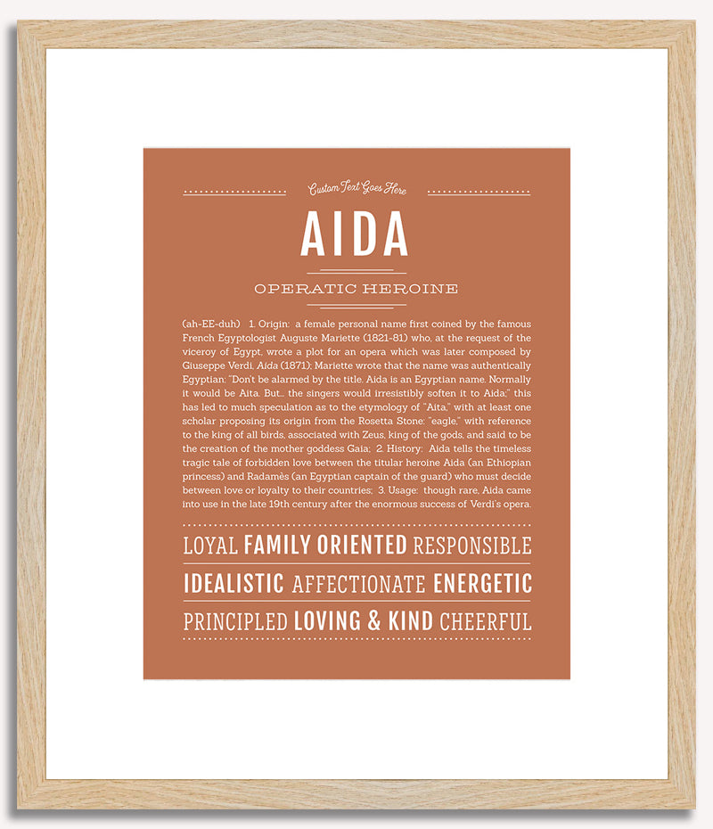 Aida | Name Art Print