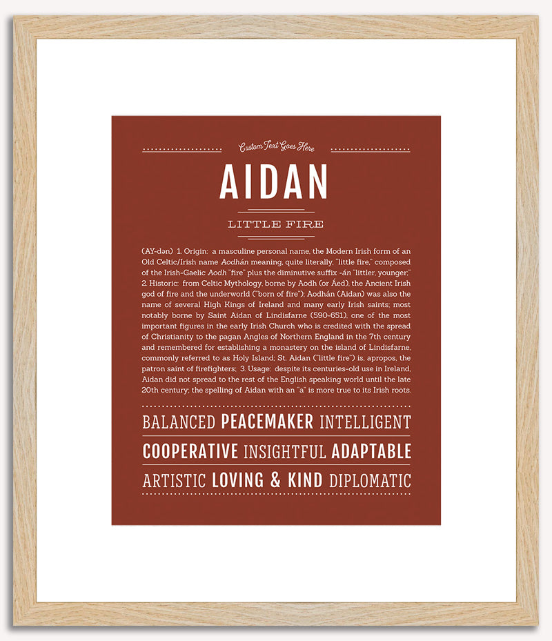 Aidan | Name Art Print