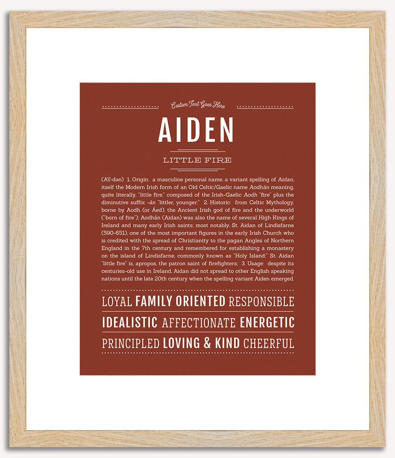 Aiden | Name Art Print