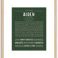 Aiden | Name Art Print