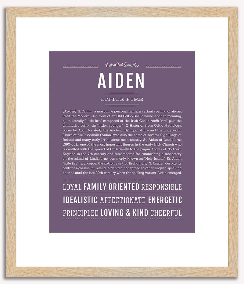 Aiden | Name Art Print