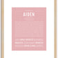 Aiden | Name Art Print