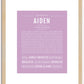 Aiden | Name Art Print