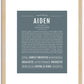 Aiden | Name Art Print