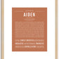 Aiden | Name Art Print