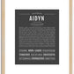 Aidyn | Name Art Print