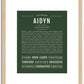 Aidyn | Name Art Print