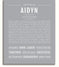 Aidyn | Name Art Print – Name Stories
