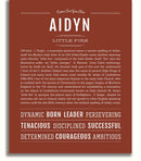 Aidyn | Name Art Print – Name Stories