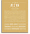 Aidyn | Name Art Print – Name Stories