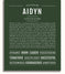 Aidyn | Name Art Print – Name Stories