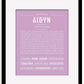 Frame Options | Lilac | Black Frame, Matted